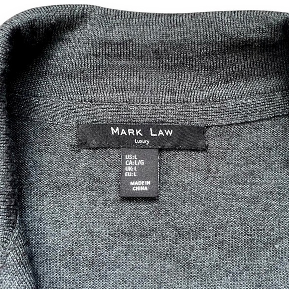 Mark Law Luxury Wool Button Front Cardigan - Picture 2 of 4